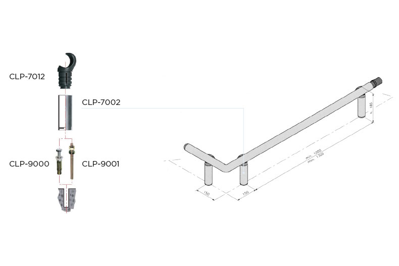 CNS Schutzrohr Poliert Ø48.3 X2mm 1 Stk - 6mtr/lng 