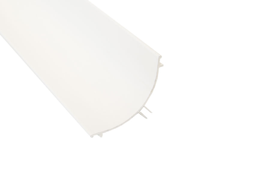 Grote afgeronde hoek - alu - 4mtr/lng 