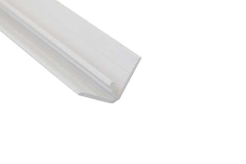 Profil clips en PVC 25x25mm - 3mtr/lng