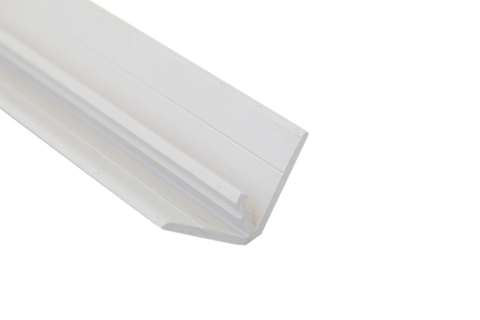 PVC clipsprofiel - 40x40mm - 4mtr/lng