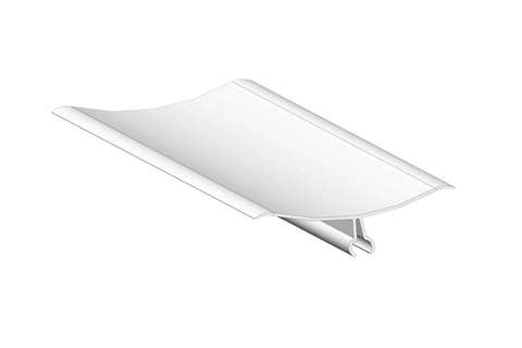 Angle arrondi petit modèle - levre soupl - PVC - 4mtr/lng