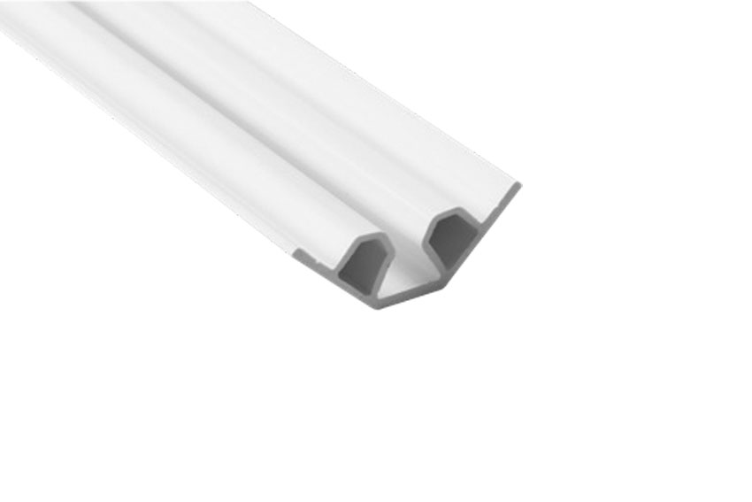 Cornière de fixation femelle PVC 30x30mm - 3mtr/lng 
