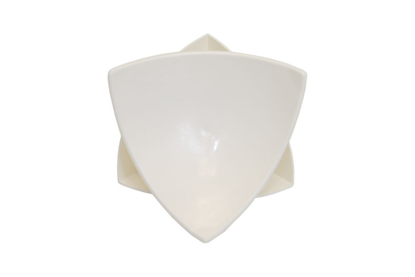 Coquille coin arrondi 'medium' - PVC - 10pce/pck 