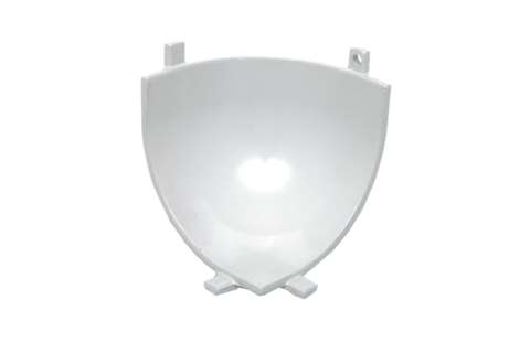 Schelp voor grote afgeronde hoek - aluminium