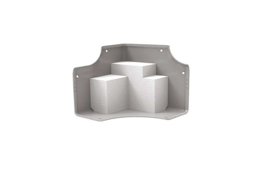 Corner joint for panel frame - 100mm - right - 4pce/pck 