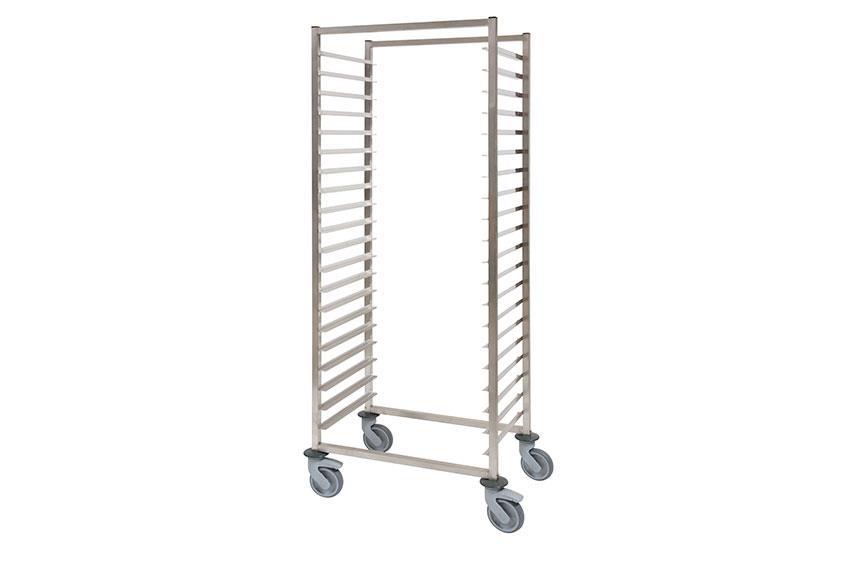 CNS Regalwagen Bakery 600x400mm - 20 Auflagen - Typ T - In: 600mm 