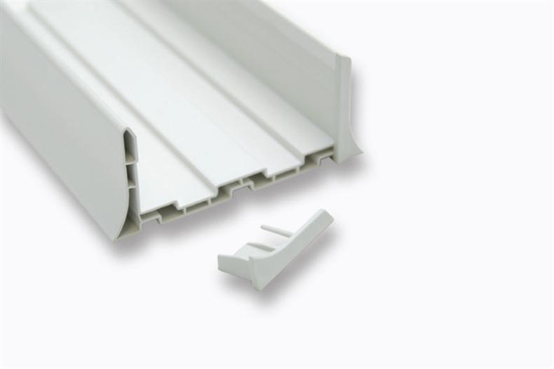 Eindstuk rechts u-profiel 