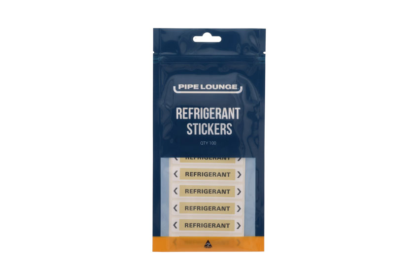 PLsticker - Pipelounge-Aufkleber mit "Refrigerant" 20pce/pck 
