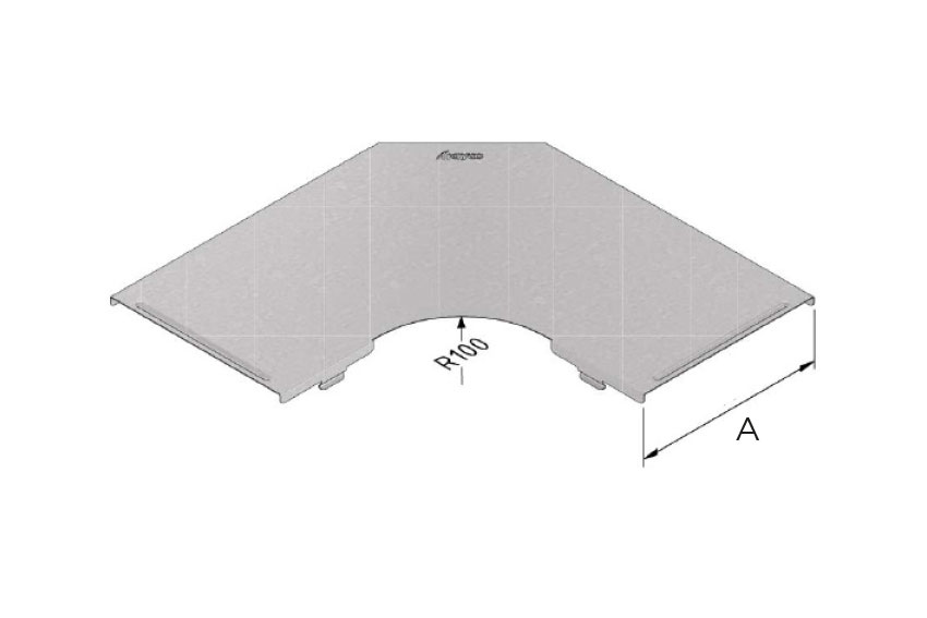 Kabelrinne Deckel 300mm - Sendzimir 