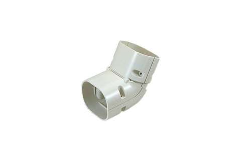 Clean duct 75 - regelbare vertic. bocht 45° - 90° - ral1013