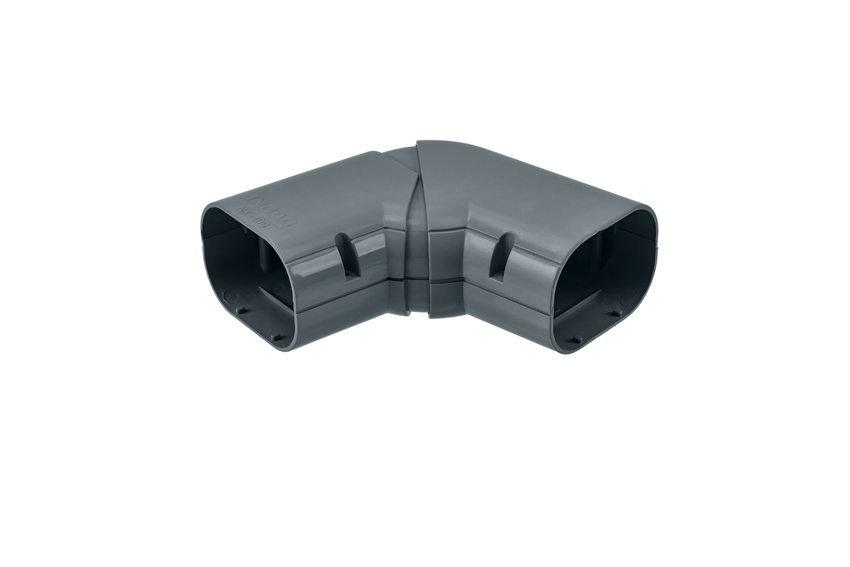 CleanDuct 100 - horizontal bend adjustable 45°-90° 