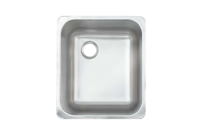 Nova spoelbak 340x400x160 - links - AISI 304 -  microgestraald (serie MS) 