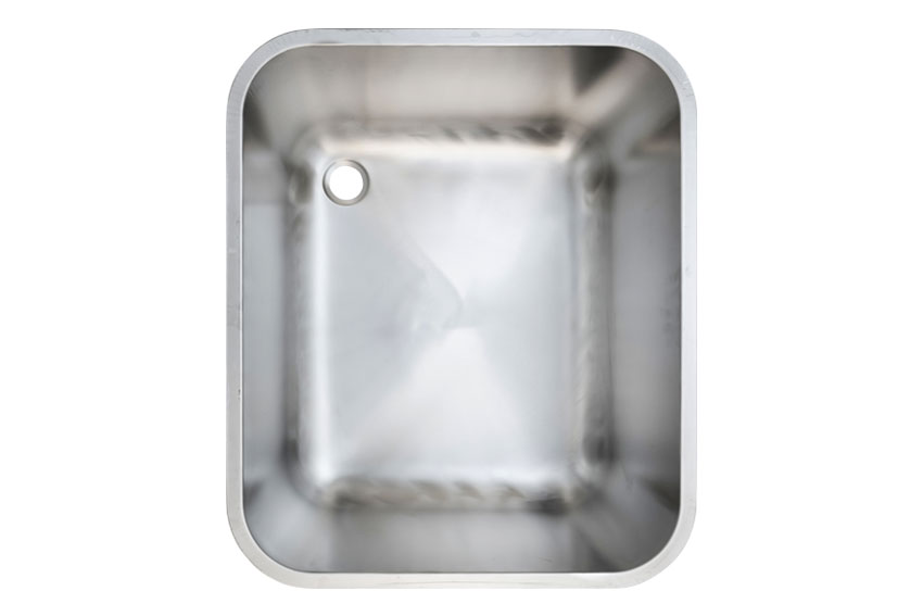 Nova spoelbak 400x500x300 - links - AISI 304 - gewolkt Scotch Brite (serie AB) 