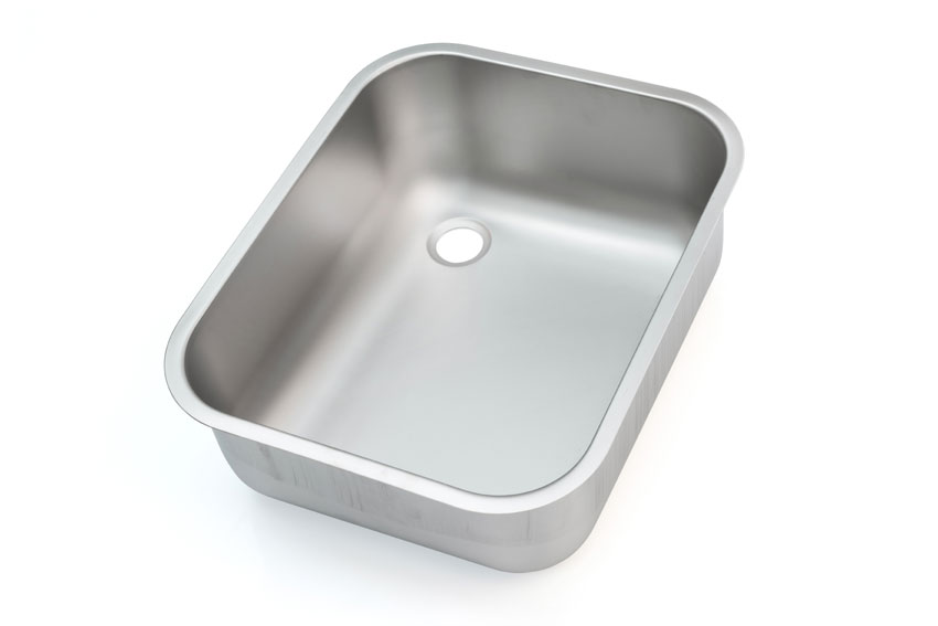 Nova spoelbak 400x500x200 - links - AISI 304 -  Scotch Brite (serie SB) 