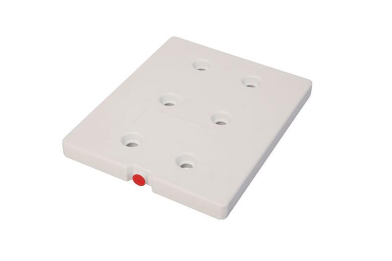 Eutectic plate gn1/2 -16°c - red - 325x265x30mm 