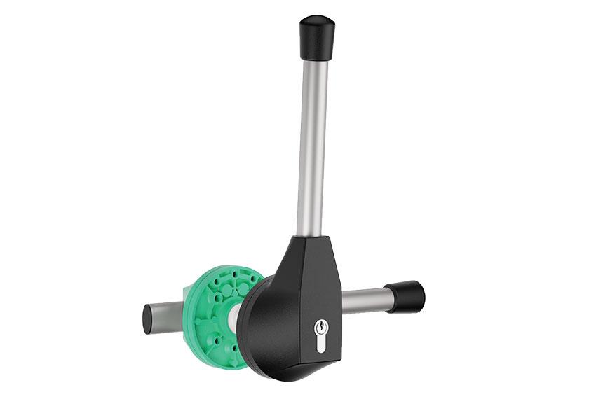 Euro-2000 serrure un point incl. ouvre-intérieur - 140mm 