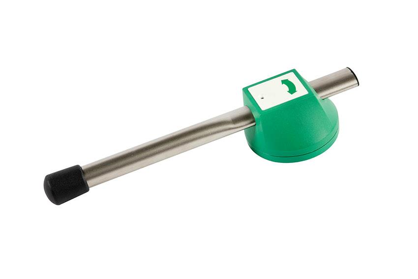 Poignée intérieure Euro-2000 inox - capot plastique vert 