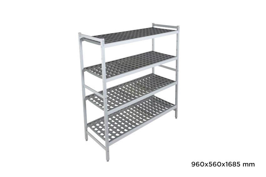 Base Fermostock 6611 - 960x560x1685mm - 4 niveaux 