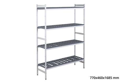 Grundregal 5711 - 770x460x1685mm - 4 Auflagen