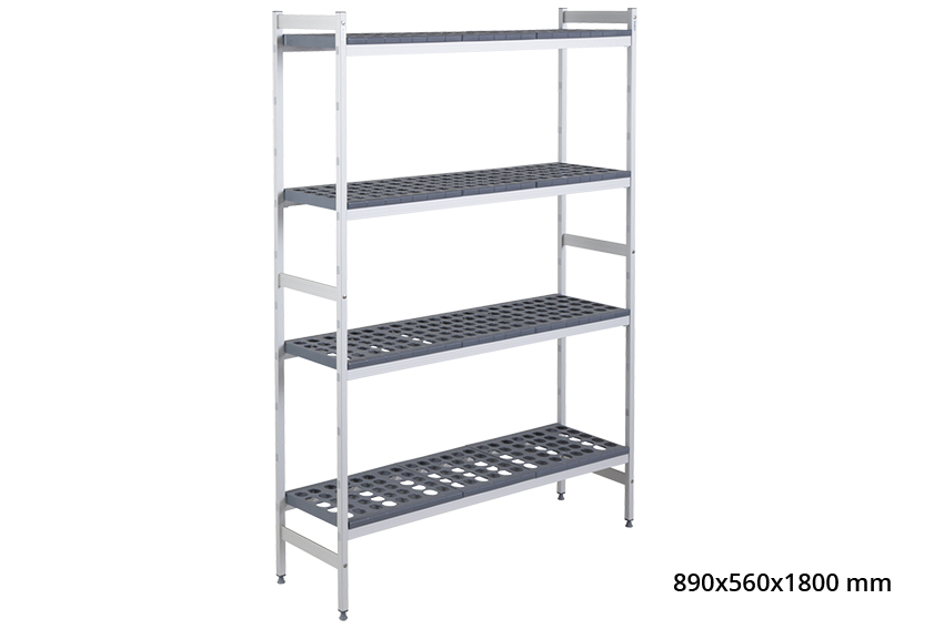 Basisrek 5711 - 890x560x1800mm - 4 niveaus 