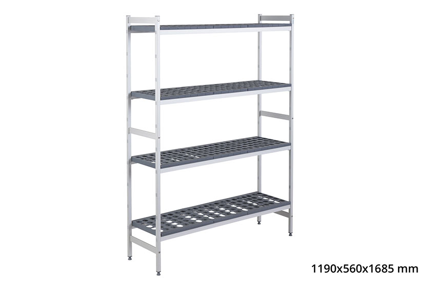 Basisrek 5711 - 1190x560x1685mm - 4 niveaus 