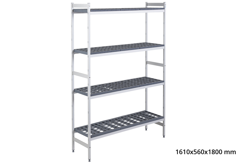 Basisrek 5711 - 1610x560x1800mm - 4 niveaus 