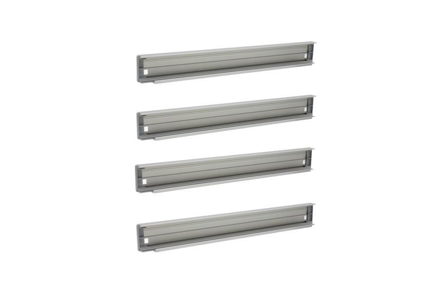 Set van 4 hoekverbindingen - aanbouwdiepte 360 mm 