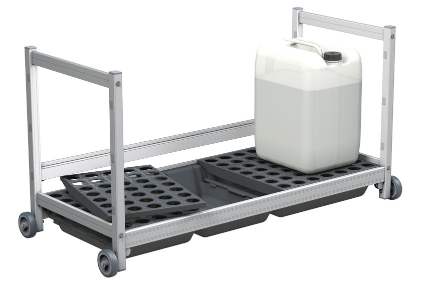 Untertischwagen - 740x505x580mm - Incl Auffangbehälter - Model 6611 