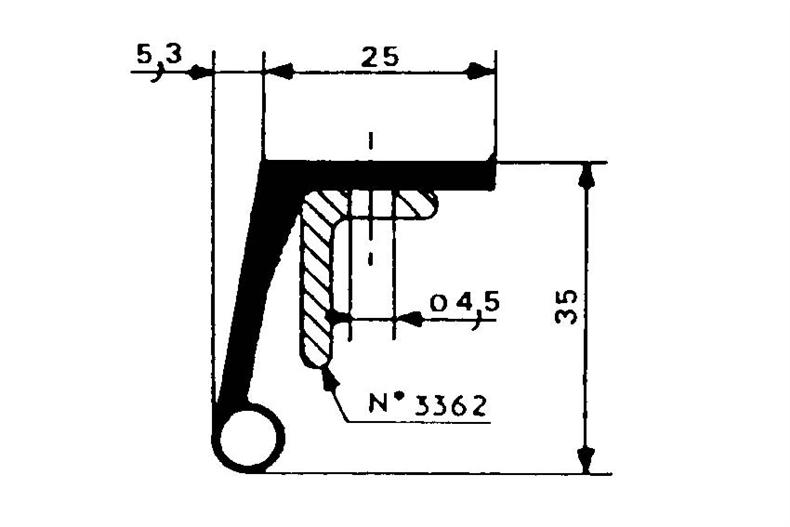 250 - bourrelet au sol 250 