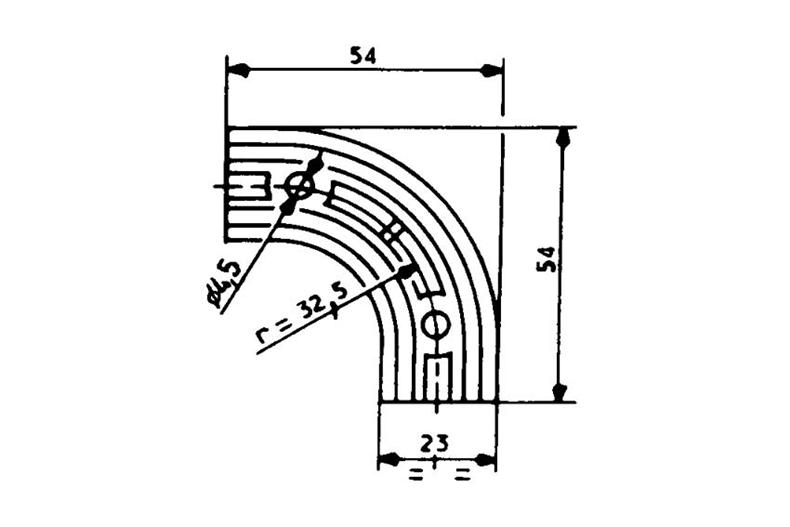 2313 - angle de bourrelet 2313 
