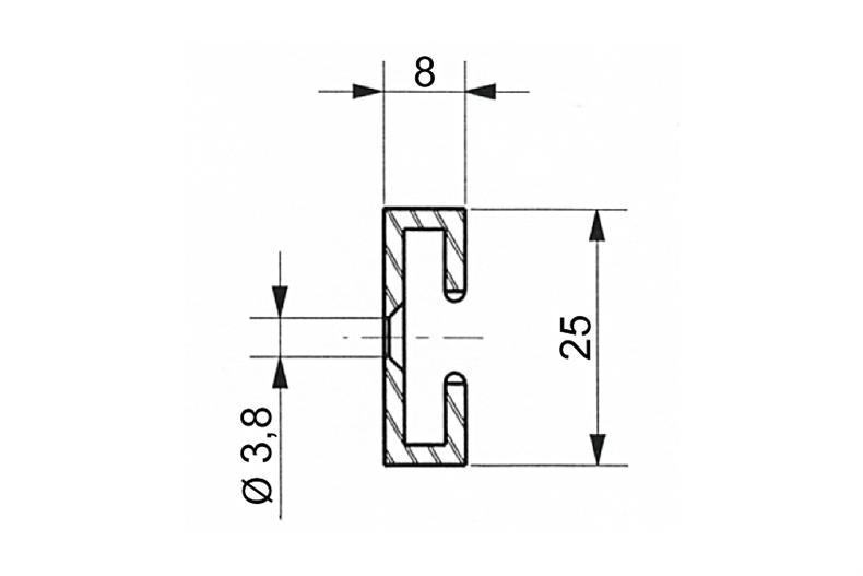 Raidisseur en alu 2962 pour joint 2920dv 