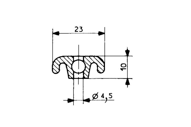 3312 - raidisseur 3312 pour 2311/8511 - 2500mm/lng 