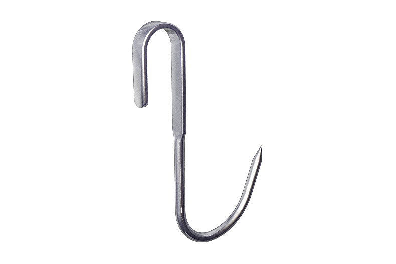 Crochet acier inox ø 12mm - avec vis de fixation 