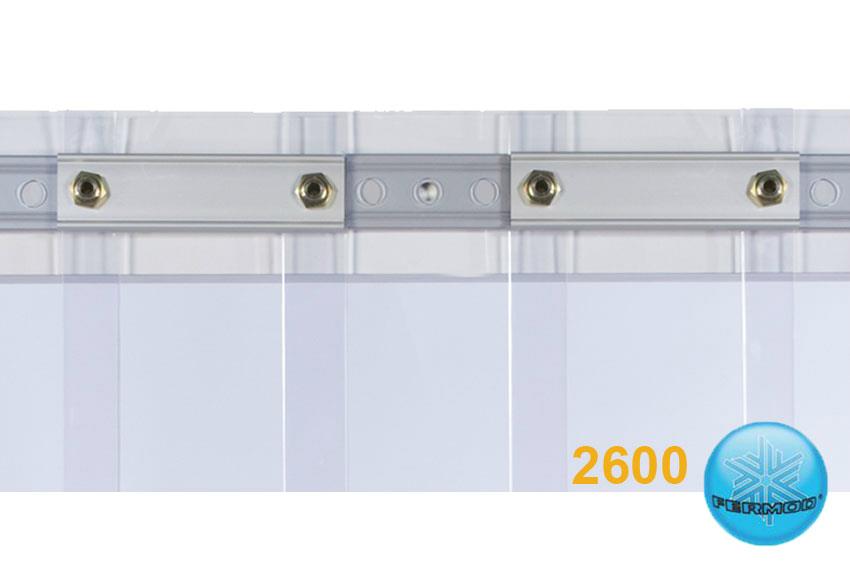 Profil alu pour rideau à lanieres - 3490 mm/lng 