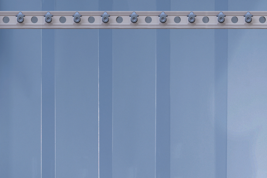 Curtain strips pos. temp. - 940x2280mm - composite profile + 6 strips 