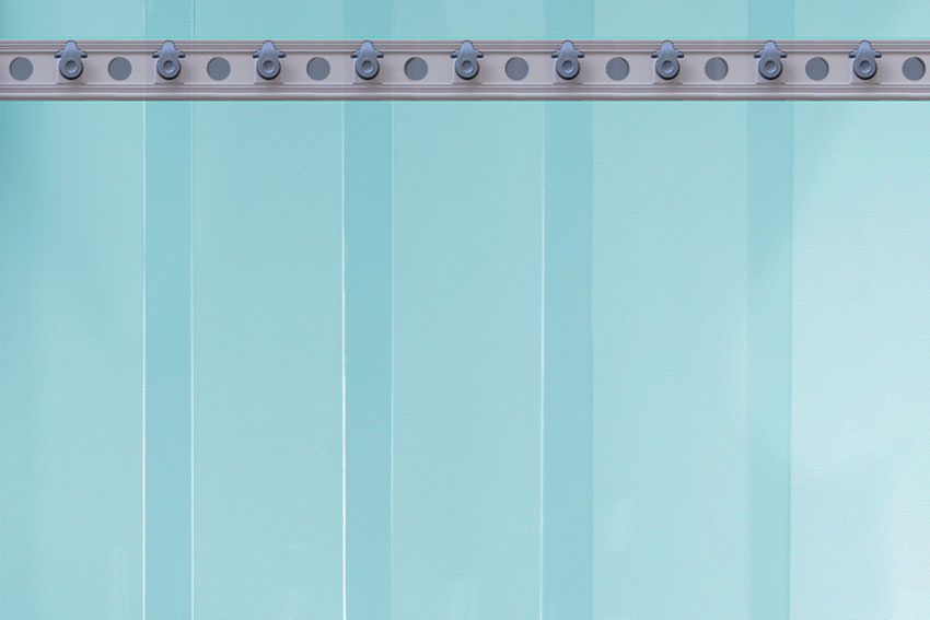 Rideau à lanieres neg.temp. - 940x2580mm - profil composite + 6 lanieres 