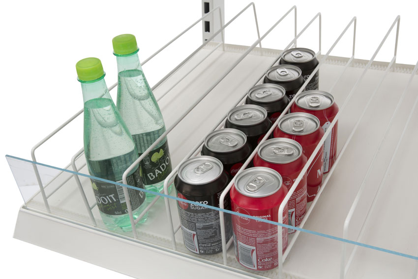 Tablette fixe 760 mm pleine - incline ou horizontal 