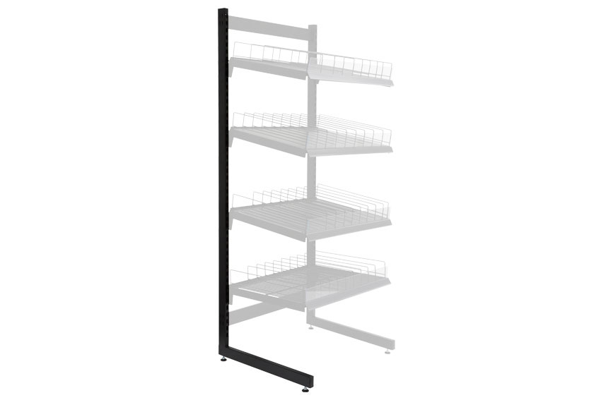 Universele staander in l-vorm - 2100mm - profiel 60x30x3mm + stelvoeten 