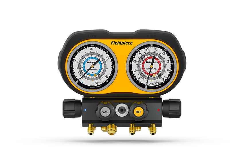 Analoges Manifold A2L - 4 Anschlüssen (R410a/R454B/R32/R22) 
