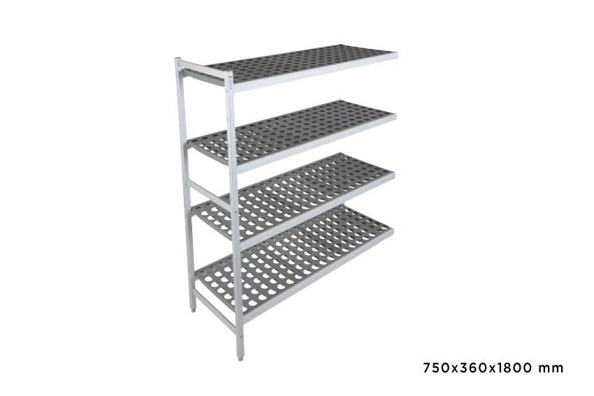 Anbauregal Fermostock 6611 - 750x360x1800mm - 4 Auflagen 