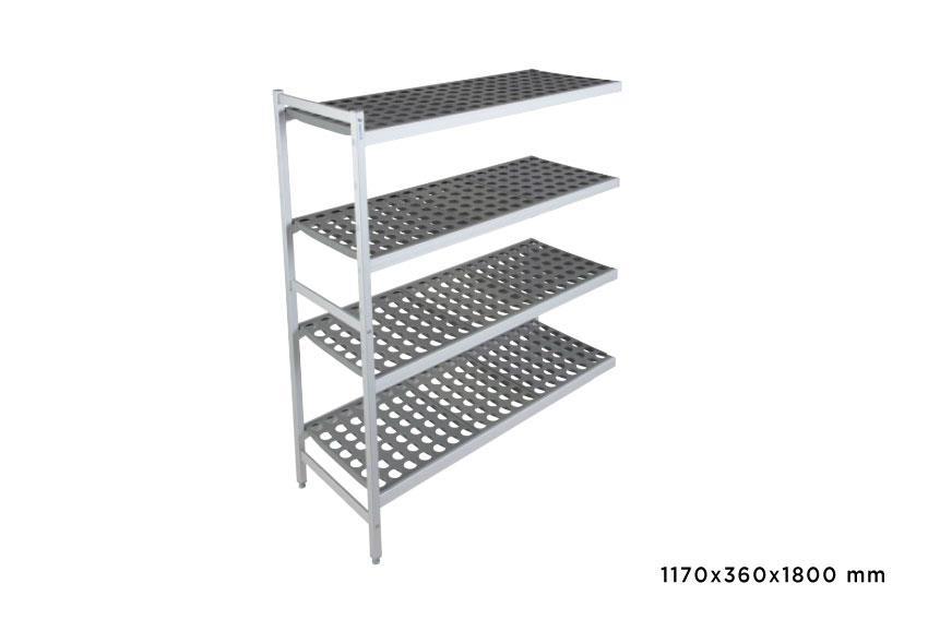 Anbauregal Fermostock 6611 - 1170x360x1800mm - 4 Auflagen 