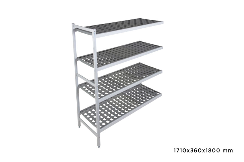 Anbauregal Fermostock 6611 - 1710x360x1800mm - 4 Auflagen 