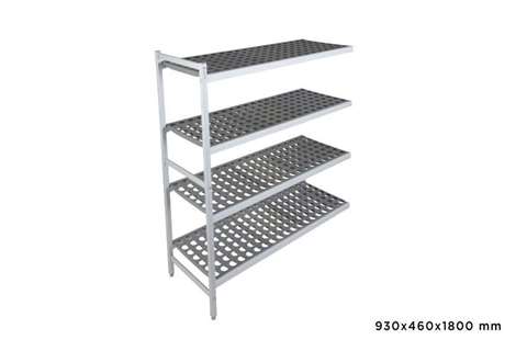 Anbauregal 6611 - 930x460x1800mm - 4 Auflagen