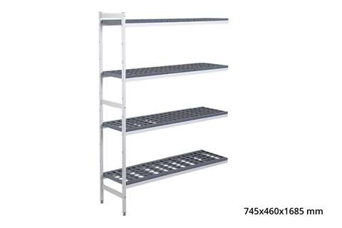 Aanbouwrek 5711 - 745x460x1685mm - 4 niveaus