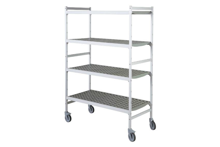 Rayonnage mobile Fermostock 6611 - 1500x460x1972mm - 4 niveaux 