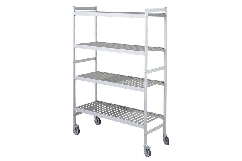 Rayonnage mobile Fermostock 6811 - 1500x460x1792mm - 4 niveaux 