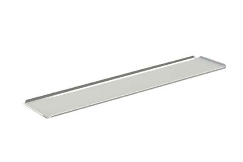 PRESENTATIEPLATEAU 150X650MM WIT - ALUMINIUM