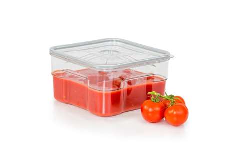 Gastro vacuüm container - 4l - 225x225x120mm - excl. deksel