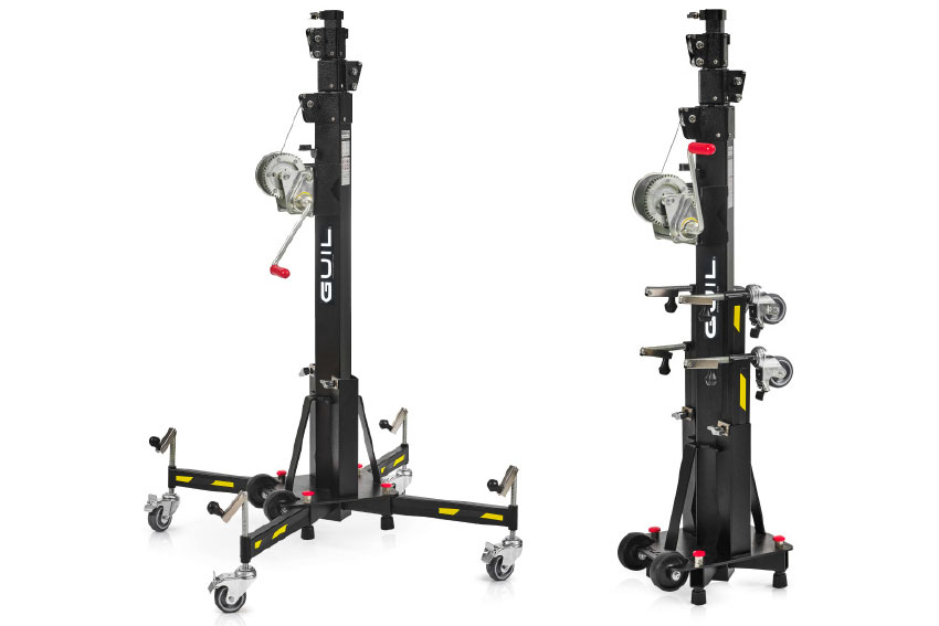 Guil élévateur manuel jusqu'à 4,60m chargement par le haut - avec roues - ELC-730/R 