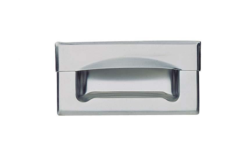 Inbouwhandvat - RVS - vast te schroeven - voor lades 